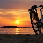 Vélo en bord de plage noirmoutier